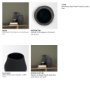 71654 - Patine Wide Matte Black Metal Fluted Decorative Vase