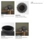 71660 - Douro Medium Earthy Brown Dotted Vase