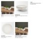 71663 - Punto Small White Paper Mache Dotted Centerpiece Bowl