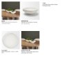 71664 - Punto Large White Paper Mache Dotted Centerpiece Bowl