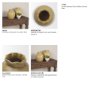71667 - Melo Small Distressed Citron Yellow Ceramic Vase