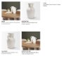 71670 - Trenza Large White Ceramic Vase w/ Twisted Handles