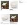 71672 - Camelia Large Fluted White Paper Mache Round Centerpiece Bowl