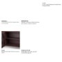 71713 - Rousseau 4 Door Closed Sideboard | Arched Glass | Burgundy Metal