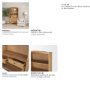 71715-AB - Carrington 85" Sideboard & Hutch | Brown Oak Wood w/ Brass Hardware