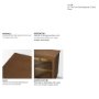 71719 - Winsford 82" Two-Tone Oak Sideboard w/ Glass Doors