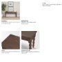 71720 - Angeline Spool Turned Console Table | Dark Brown Wood | 2 Drawers