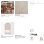 71724 - Martie Rounded Back Dining Side Chair | Oatmeal Fabric w/ Wood