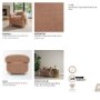 71730 - Margaux Sienna Fabric Open Back Barrel Accent Chair