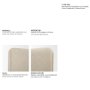 71740-ABC - Solene King Upholstered Bedframe w/ Footbed | Curved Headboard | Oatmeal Fabric