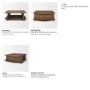 71743 - Boden 42" Square Wood Coffee Table w/ Open Shelf