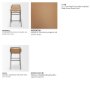 71759 - Kavalan 33.5" Total Height Tan Leather Seat Black Metal Frame Counter Stool