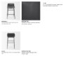 71761 - Kavalan 33.5" Total Height Chocolate Leather Seat Gun Metal Frame Counter Stool