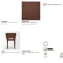 71763 - Marek Wingback Dining Arm Chair | Nutmeg Leather w/ Wood