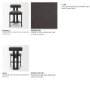 71769 - Tribeca Curve Open Back Charcoal Chenille Tripod Frame Counter Stool