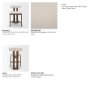 71771 - Tribeca Curve Open Back Cream Fabric Tripod Frame Counter Stool