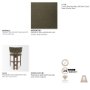 71776 - Soho Curved Open Back Moss 008 Olive Tripod Frame Counter Stool