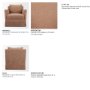 71781-AB - Ellington Slipcovered Slope Arm Swivel Accent Chair | Sienna Fabric-Fixed Chair