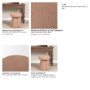 71782 - Oona Upholstered Ottoman | Sienna Fabric | 3 Legs