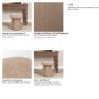 71783 - Oona Upholstered Ottoman | Stonewashed Latte Fabric | 3 Legs