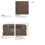 718201-I - Warner Channel 3 Piece Sofa Set w/S Corner Piece