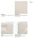 718221-C - Warner Stripe 3 Piece Sofa Set w/Corner Piece