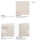 718221-H - Warner Stripe 3 Piece Sofa Set w/S Corner Piece