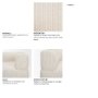 718221-J - Warner Stripe 3 Piece Sofa Set w/S Corner Piece