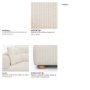 718222-F - Warner Stripe 3 Piece Sofa Set w/Corner Piece w/Back Cushions