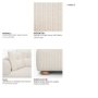 718222-G - Warner Stripe 3 Piece Sofa Set w/S Corner Piece w/Back Cushions
