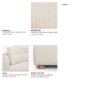 718222-I - Warner Stripe 3 Piece Sofa Set w/S Corner Piece w/Back Cushions