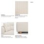 718222-J - Warner Stripe 3 Piece Sofa Set w/S Corner Piece w/Back Cushions