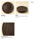IN6233 - Rowe Dinner Plate, Espresso