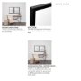 MIR-D235-P2024-DS - Bristol Black 20x24 Faux Wood Frame Bathroom Vanity Mirror