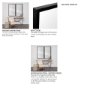 MIR-D235-P2040-DS - Bristol Black 20x40 Faux Wood Frame Bathroom Vanity Mirror