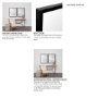 MIR-D235-P2430-DS - Bristol Black 24x30 Faux Wood Frame Bathroom Vanity Mirror
