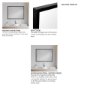 MIR-D235-P3040-DS - Bristol Black 30x40 Faux Wood Frame Bathroom Vanity Mirror