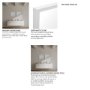 MIR-D244-P2024-DS - Bristol White 20x24 Faux Wood Frame Bathroom Vanity Mirror