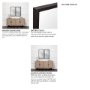 MIR-D288-P2040-DS - Bristol Espresso 20x40 Faux Wood Frame Bathroom Vanity Mirror