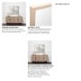 MIR-D289-P2040-DS -  Bristol Tan 20x40 Faux Wood Frame Bathroom Vanity Mirror