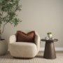 71553-CFD - Kambal 13x21 Mahogany Cotton Pillow Cover w/Down Filler