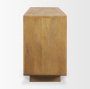 71382 - Valterra Light Brown Wood w/ Travertine 4 Door Sideboard