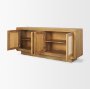 71382 - Valterra Light Brown Wood w/ Travertine 4 Door Sideboard