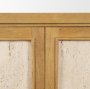 71382 - Valterra Light Brown Wood w/ Travertine 4 Door Sideboard
