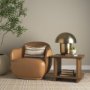 71460-CFD - Maryn 13x21 Lumbar Cream w/ Brown Stripes Decorative Pillow Cover
