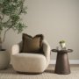 71535 - Kambal 20x20 Dark Olive Cotton Decorative Pillow Cover