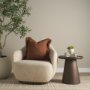 71551 - Kambal 20x20 Mahogany Cotton Decorative Pillow Cover