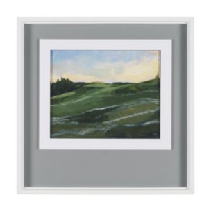 Sunrise Valley I by Mercana Studio a Hand Embellished Textured Framed Art Print Matted under Glass