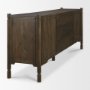 71299 - Phil Dark Brown Wood 2 Door 3 Drawer Closed Sideboard