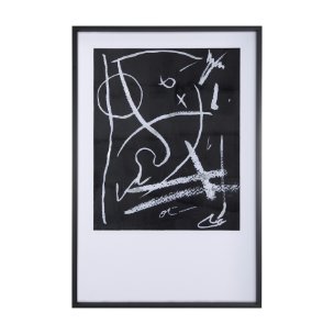Doodle I by Mercana Studio a Hand Embellished Textured Framed Art Print Matted under Glass